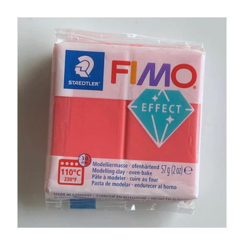 Fimo Effect - translucent red