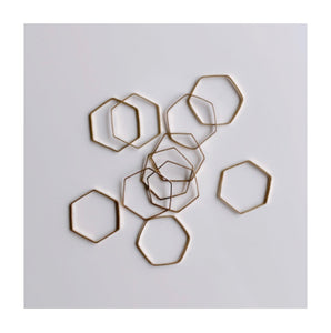 Brass Hexagonal Frame