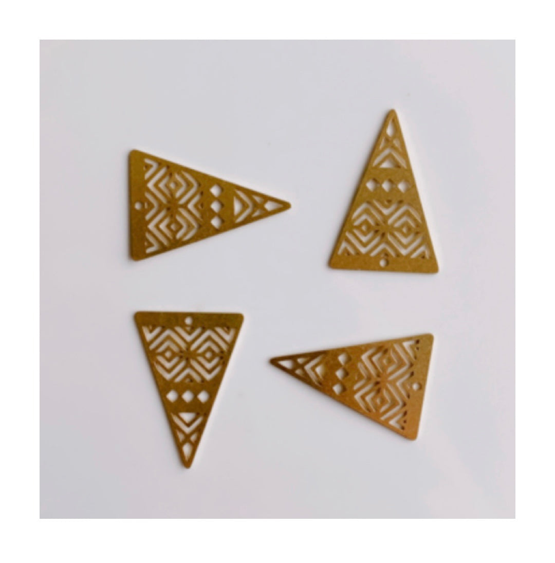 Brass Detailed Triangle